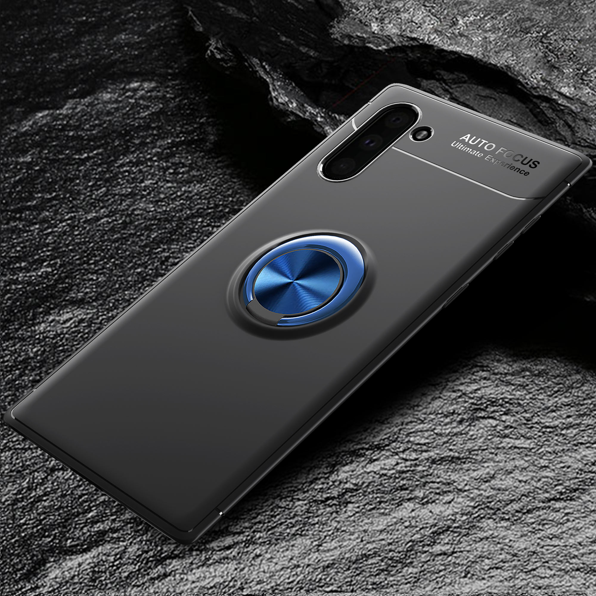 Case Samsung Galaxy Note 10 #เคสฝาหลัง TPU Finger Ring Kickstand (แผ่นโลหะแบบ Built-in)