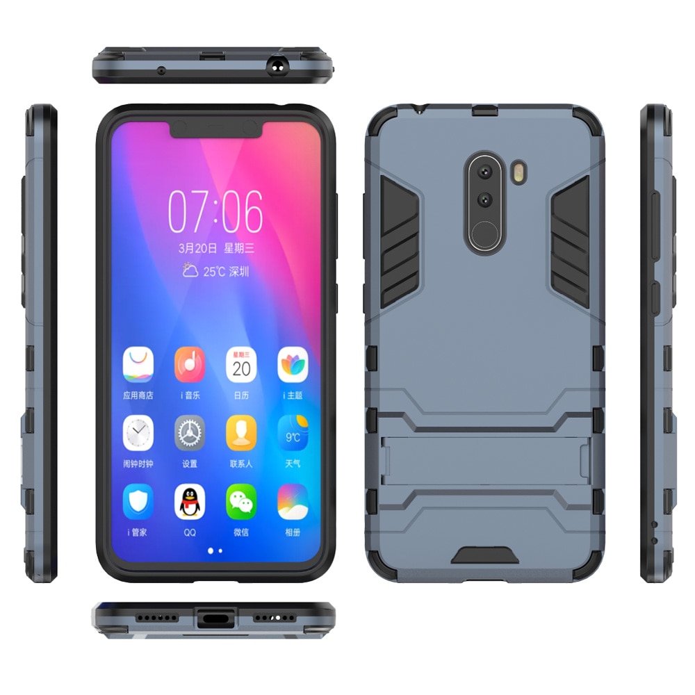 Case Xiaomi Pocophone F1 #เคสฝาหลังพลาสติก Cool Guard Plastic TPU Hybrid (สินค้าพร้อมส่ง)