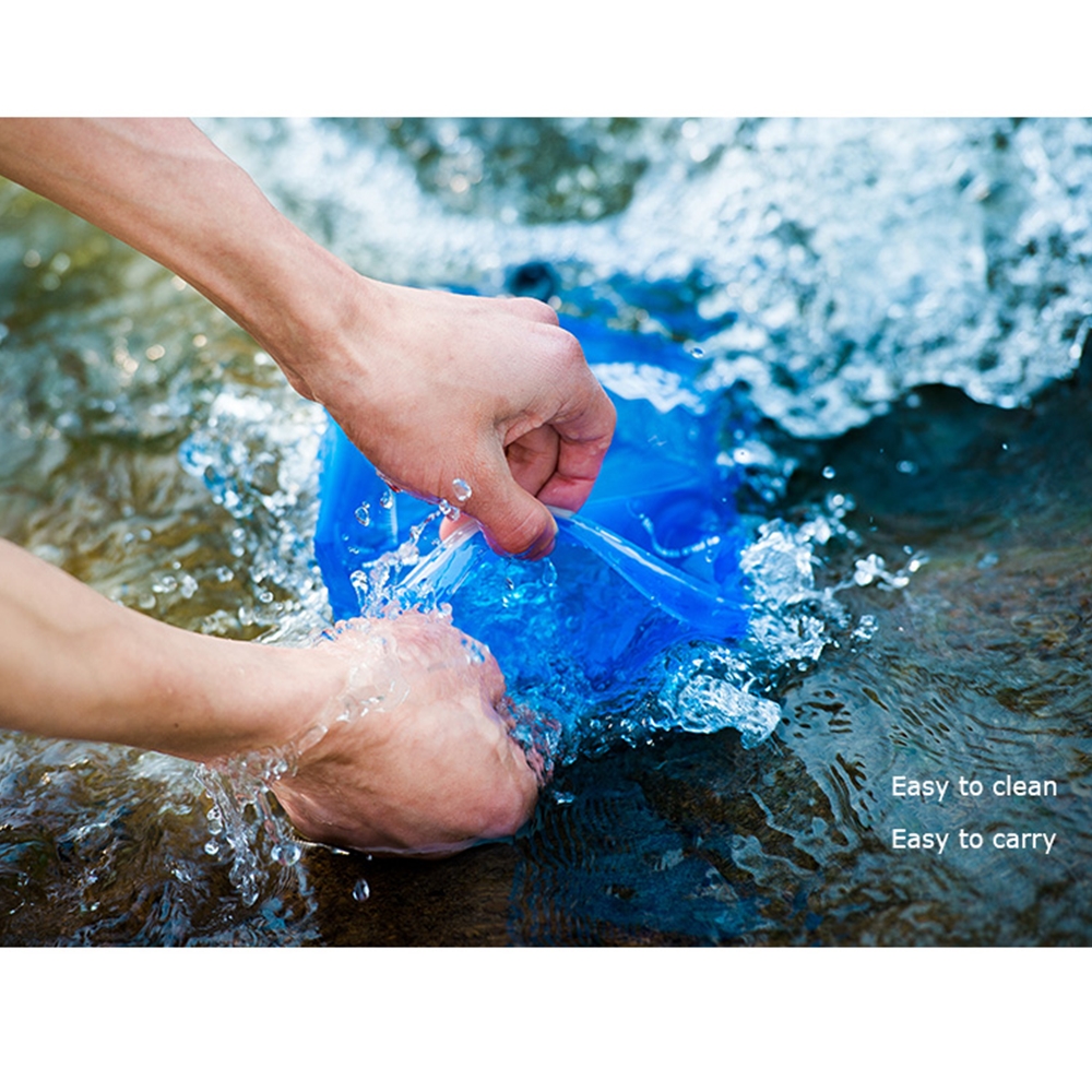 ถุงน้ำพกพา (สีฟ้า) ขนาด 1.5 ลิตร, 2 ลิตร TPU รุ่น SD16 (L08)