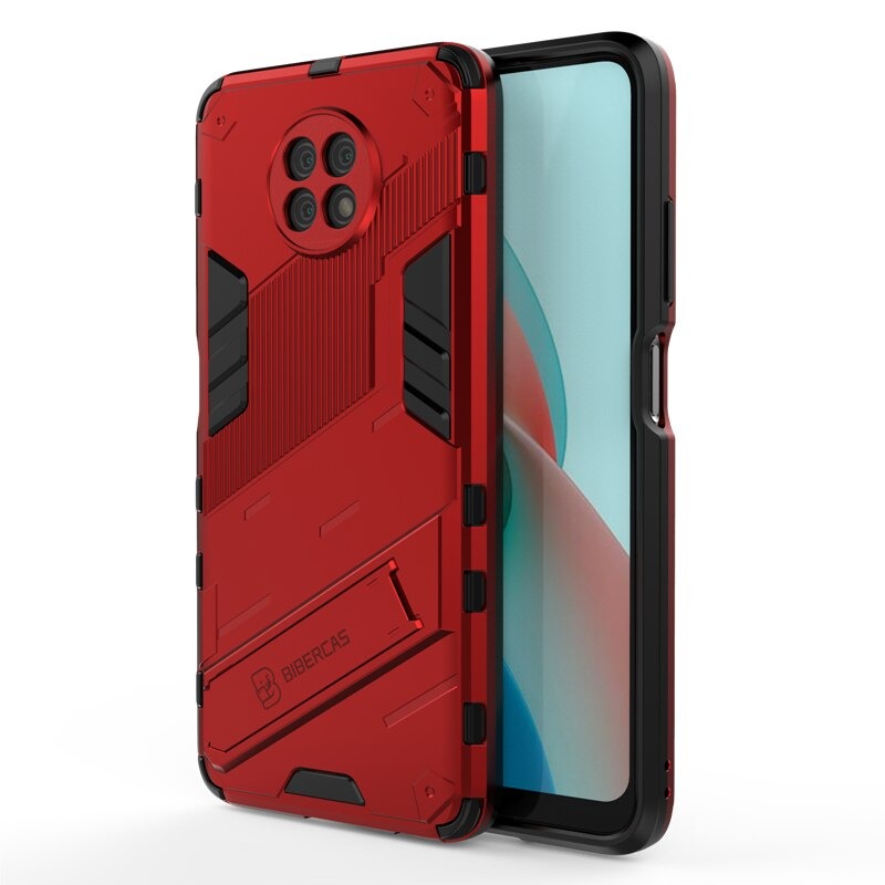 เคส Redmi Note 9T 5G #เคสฝาหลังพลาสติก ไฮบริด TPU + Kickstand