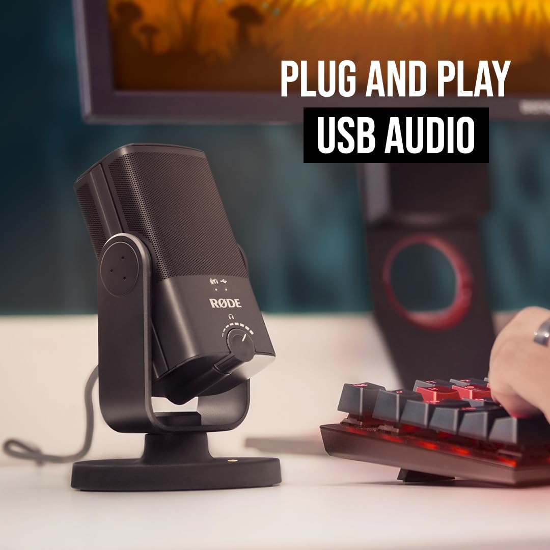 (Pre Order) Rode® NT USB Mini Studio Quality Usb Microphone, Black ไมโครโฟน USB คอนเดนเซอร์ ตั้งโต๊ะ