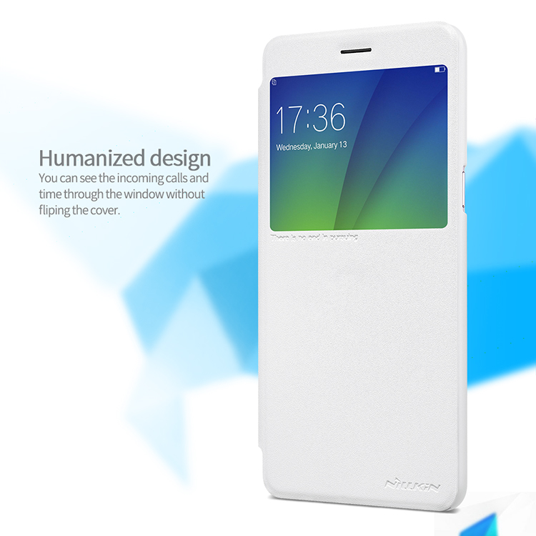 Case Oppo R9s Plus #เคสฝาพับ NILLKIN รุ่น Sparkle Window ใช้งานได้สะดวก