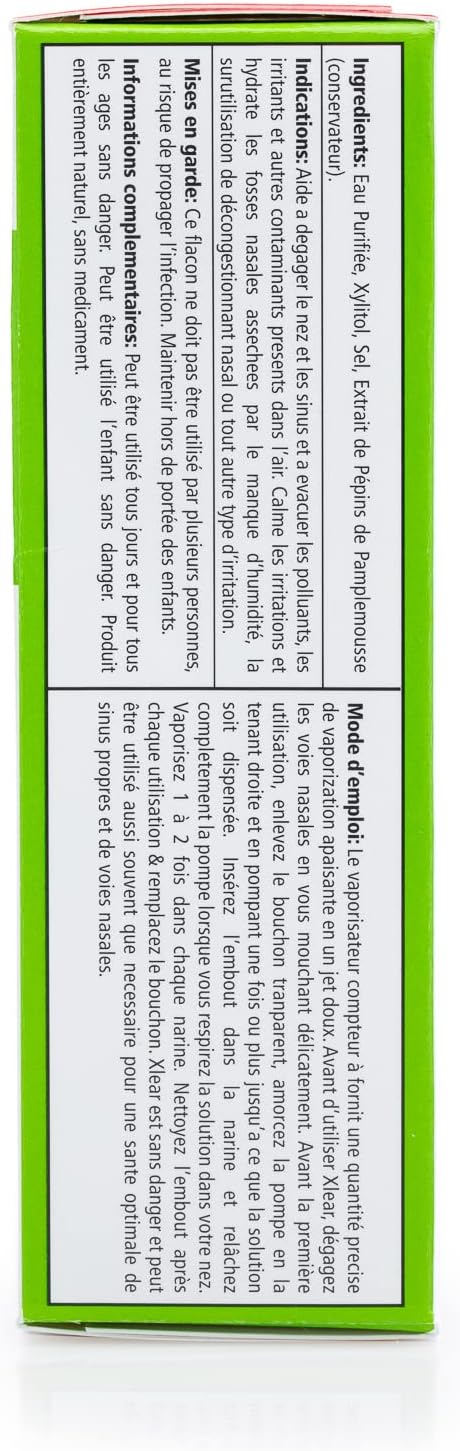 Xlear® Xylitol Saline Nasal Spray Daily Relief 45 mL ผลิตภัณฑ์ล้างจมูก