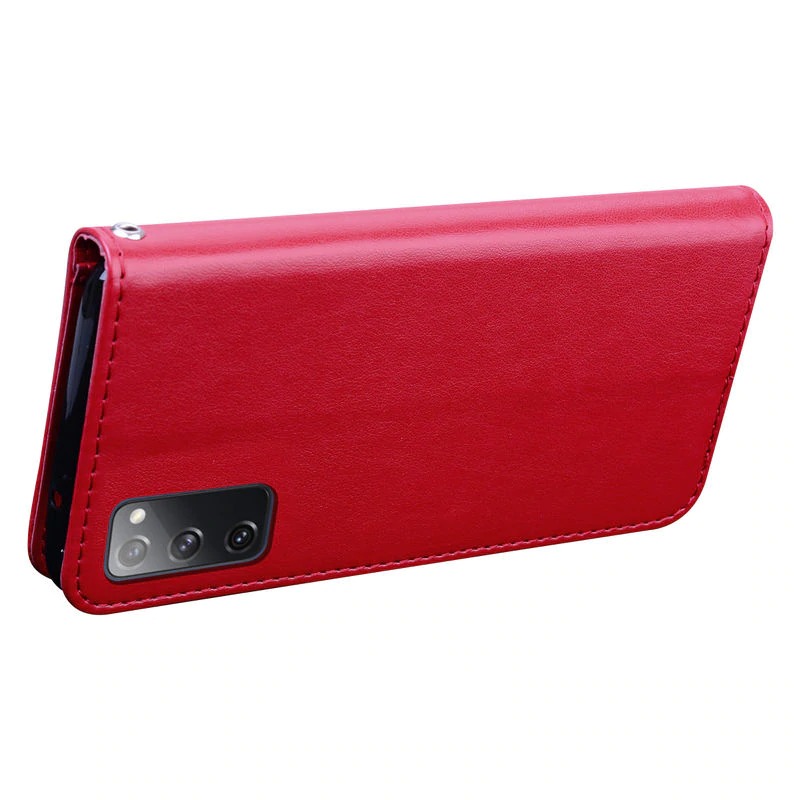 เคส Samsung Galaxy S20 FE / S20 FE 5G #เคสฝาพับหนัง PU ลายดอกกุหลาบแบบกระเป๋าสตางค์ Imprinted Rose Leather