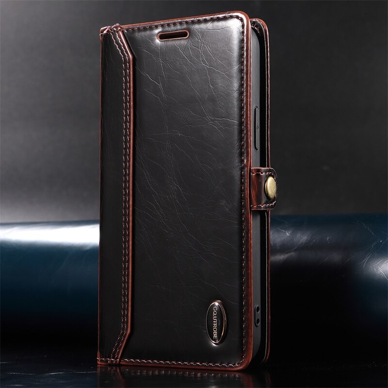 เคส Samsung Galaxy Note 9#เคสฝาพับปกหนังสไตล์วินเทจแบบกระเป๋าสตางค์ Retro Lustre Folio Wallet Case