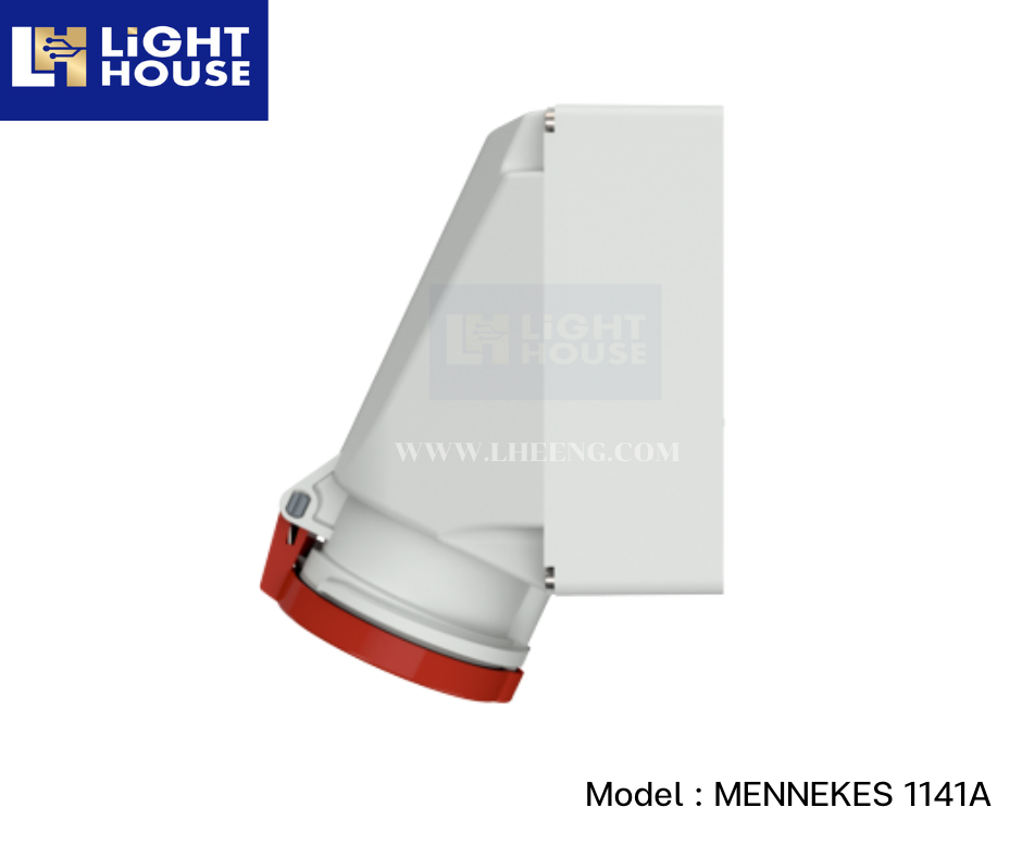 MENNEKES 1141A ปลั๊กตัวเมียติดพนัง (3P+E) 63A 400V IP44