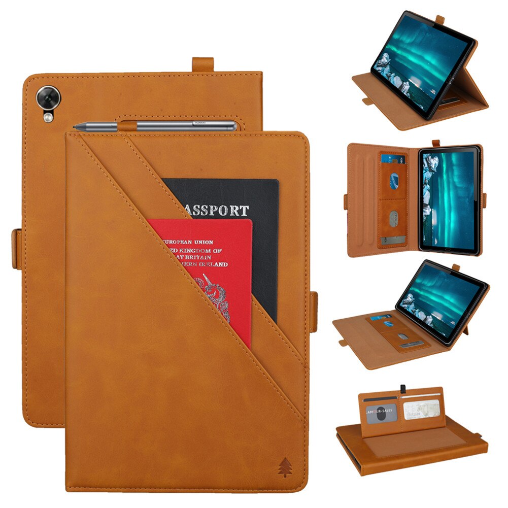 เคส Huawei MediaPad M6 8.4 #เคสฝาพับหนัง PU ช่องเสียบการ์ดภายนอกและภายใน Flip Card Slots Stand Leather