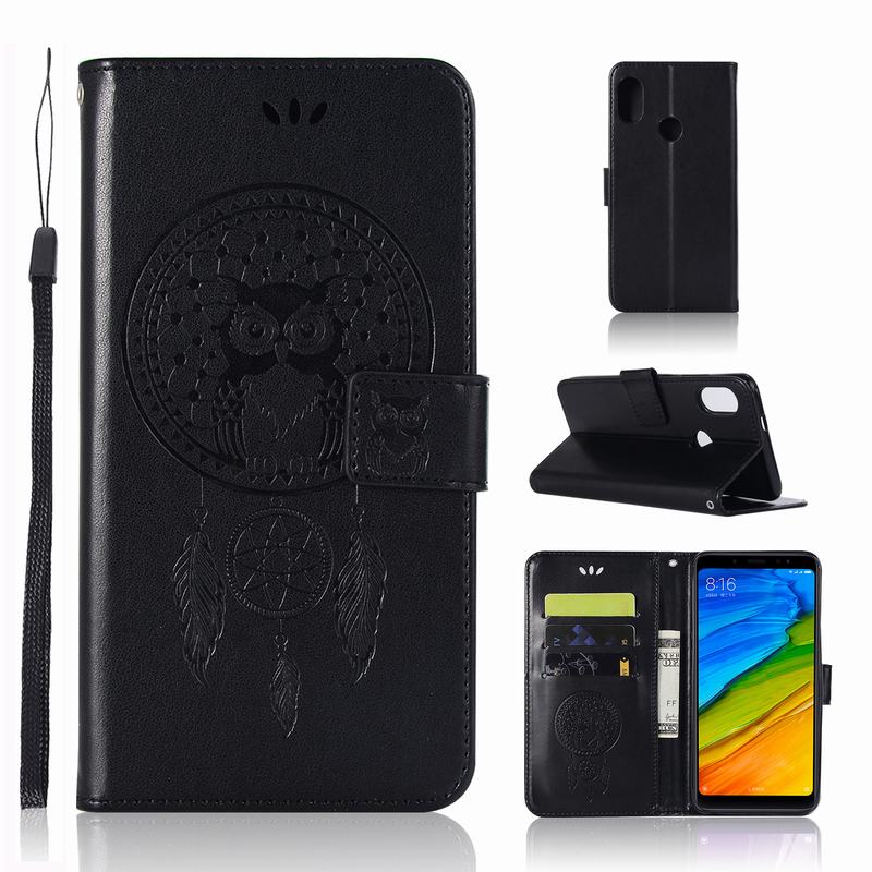 Case Xiaomi Redmi S2 #เคสฝาพับแบบกระเป๋าสตางค์ฝาพับหนัง PU ลายนกฮูก Dream Catcher Owl