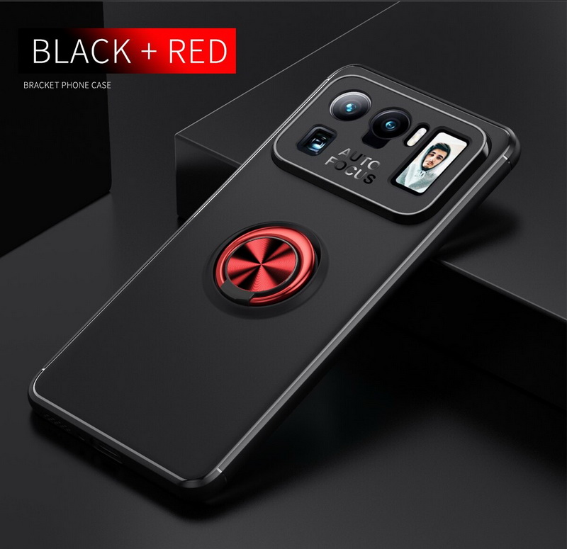 เคส Xiaomi Mi 11 Ultra #เคสฝาหลัง TPU Finger Ring Kickstand (แผ่นโลหะแบบ Built-in)