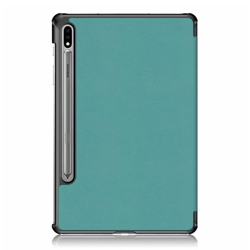 เคส Samsung Galaxy Tab S7 FE 12.4"(T730,T736) #เคสฝาพับหนัง PU แบบ 3 พับ Tri-fold Stand Leather Smart Tablet