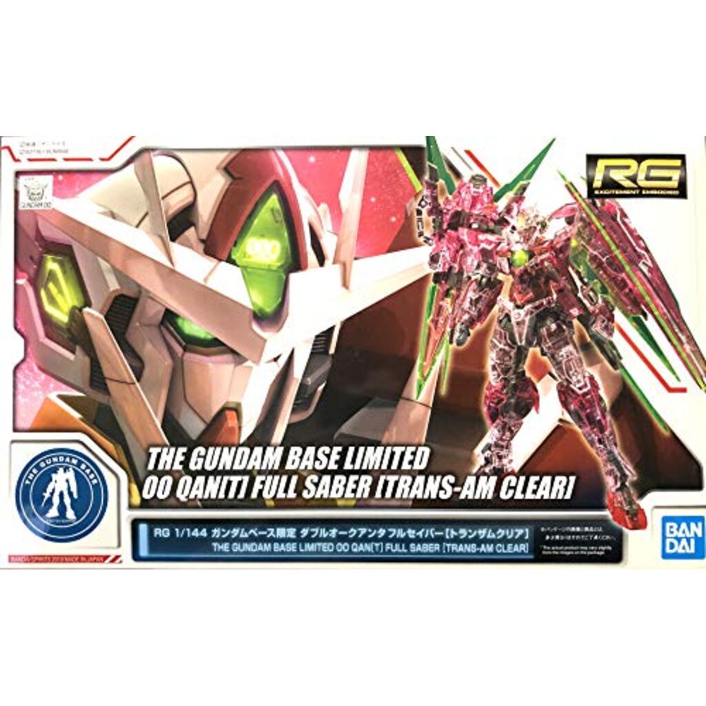 THE GUNDAM BASE LIMITED OO QAN(T) FULL SABER (TRANS-AM CLEAR)