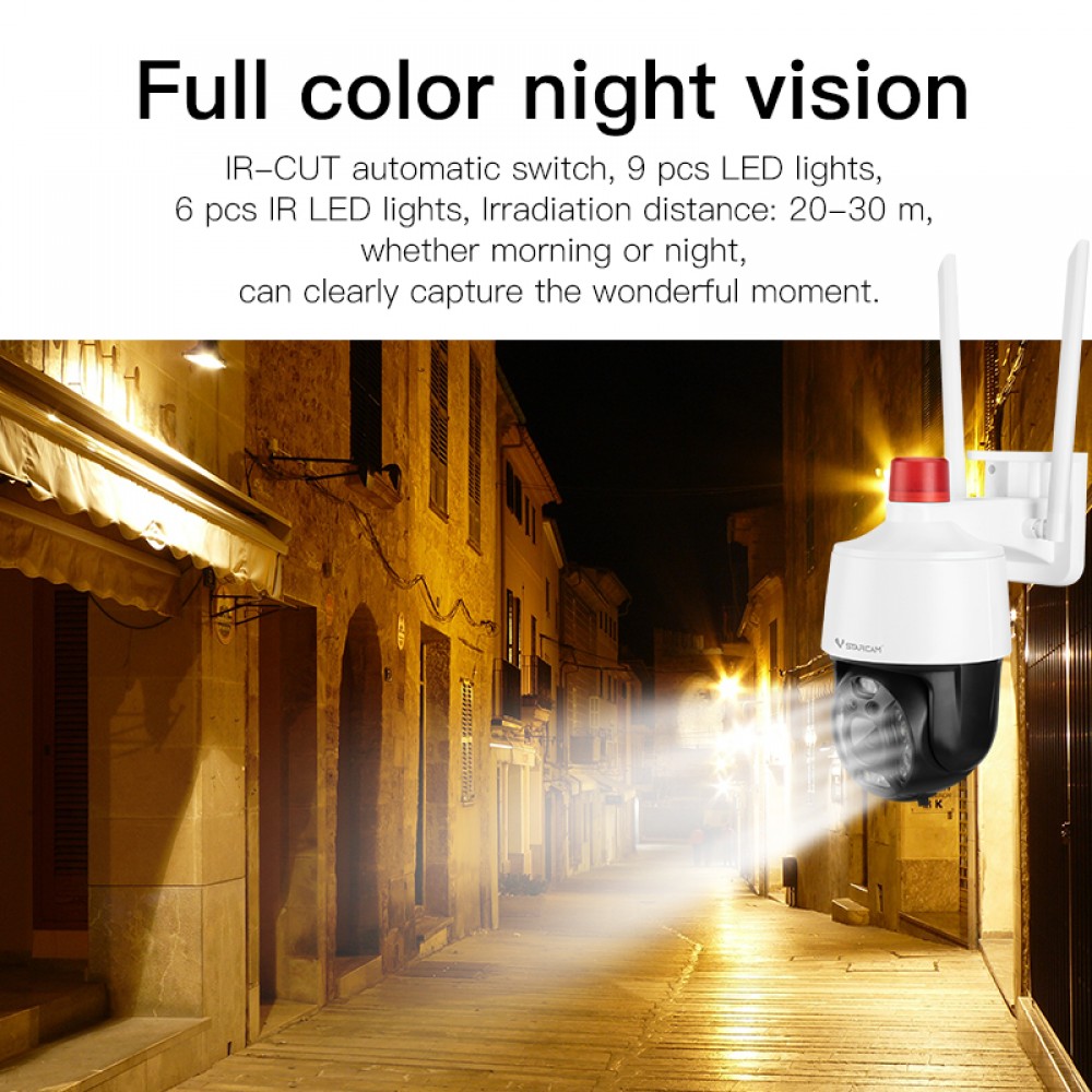 Vstarcam Vstarcam กล้องวงจรปิดภายนอกแบบใส่ซิมการ์ด รุ่นCG668 รองรับซิม4G ความละเอียด3ล้านพิกเซล ใหม่ล่าสุด ขาว