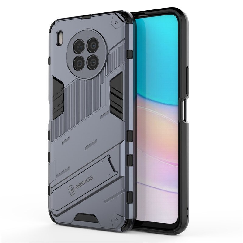 เคส Huawei Nova 8i #เคสฝาหลังพลาสติก ไฮบริด TPU + Kickstand