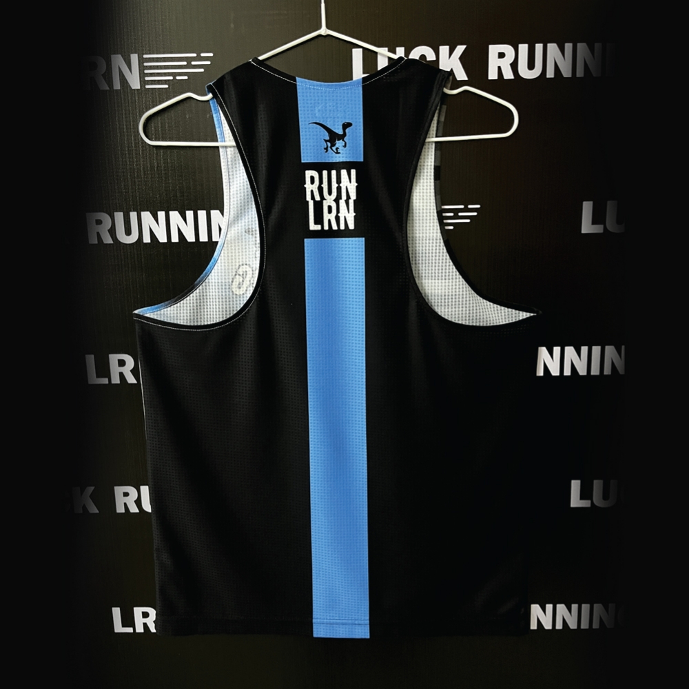 เสื้อวิ่งพิมพ์ลาย LRN เนื้อผ้า Micro square สำหรับวิ่งมาราธอน (MS27)