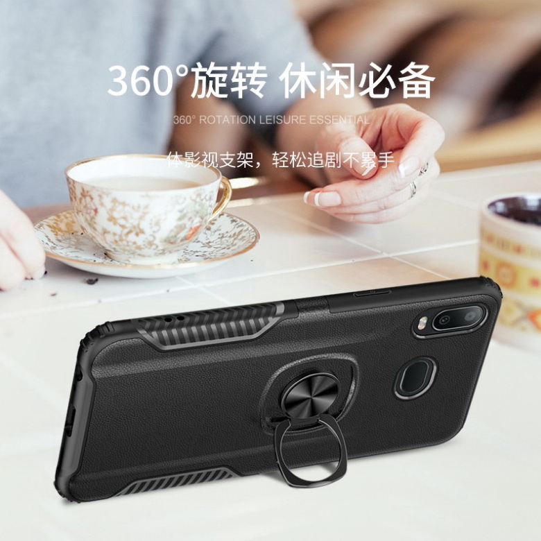 Case Samsung Galaxy A8 Star #เคสฝาหลัง Hybrid Hybrid PC + TPU มีแหวนนิ้ว