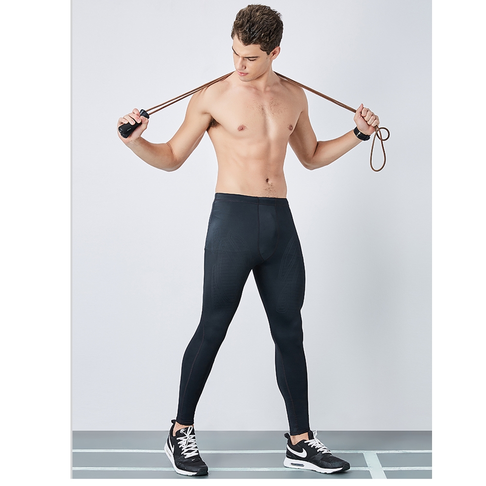 กางเกงรัดกล้ามเนื้อขายาว ผู้ชาย Running Compression Pants Tights Men Sports EVS(F11)