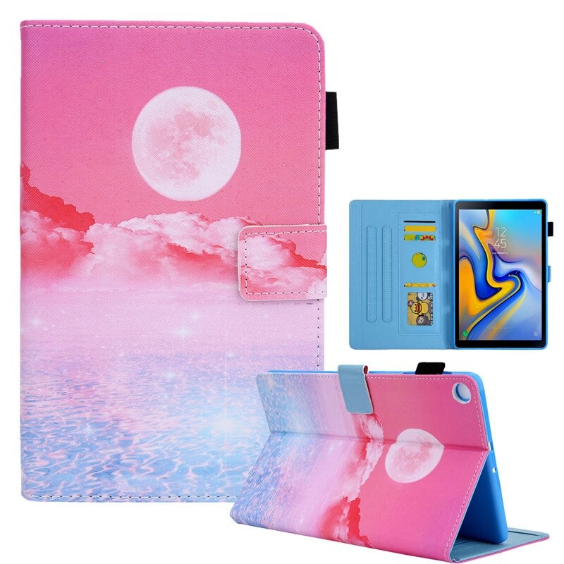 เคส Samsung Galaxy Tab A7 Lite 8.7" (T220,T225) #เคสฝาพับหนัง PU พิมพ์ลาย Pattern Printing Stand Leather