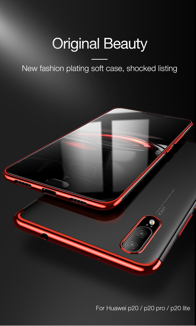 เคส Huawei P20 Pro #เคสฝาหลัง CAFELE Electroplating Soft TPU คุณภาพดี