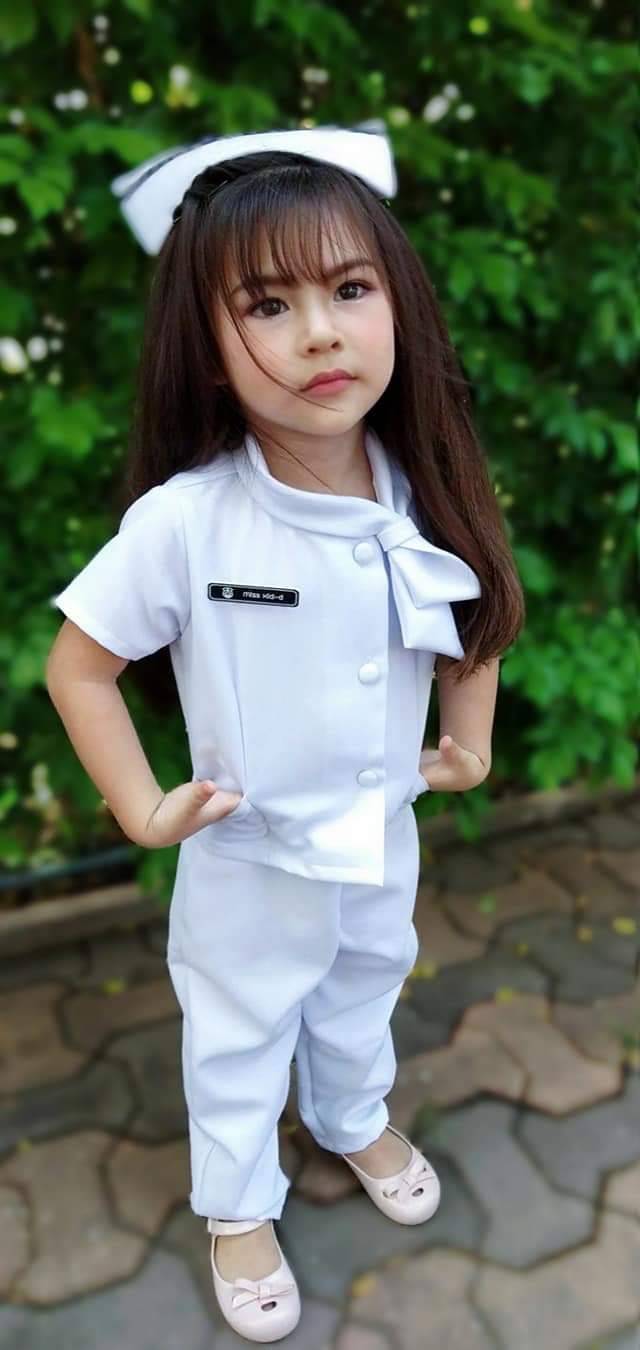 ชุดพยาบาลเด็ก แบบกางเกง
