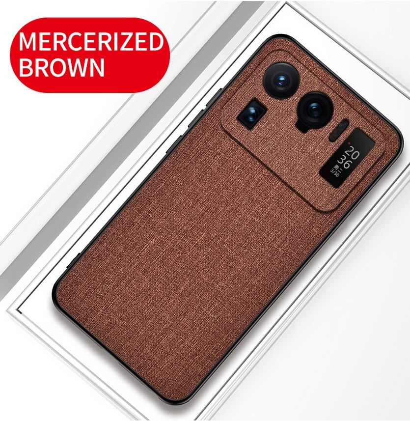เคส Xiaomi Mi 11 Ultra #ฝาหลังเคลือบผิวผ้า Matte Cloth PU + PC + TPU Hybrid