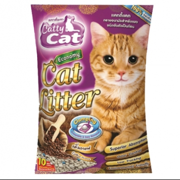 ทรายแมว Catty Cat 10 ลิตร กาแฟ DB86
