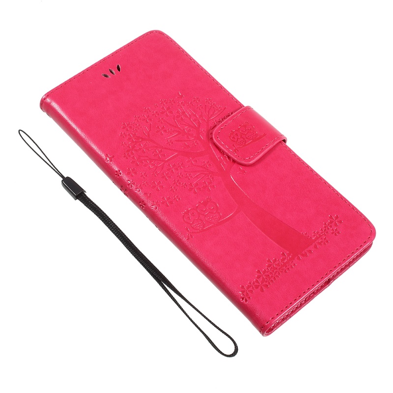 เคส Samsung Galaxy Note 8 #เคสฝาพับรูปแบบกระเป๋าสตางค์ลายนกฮูกกับต้นไม้