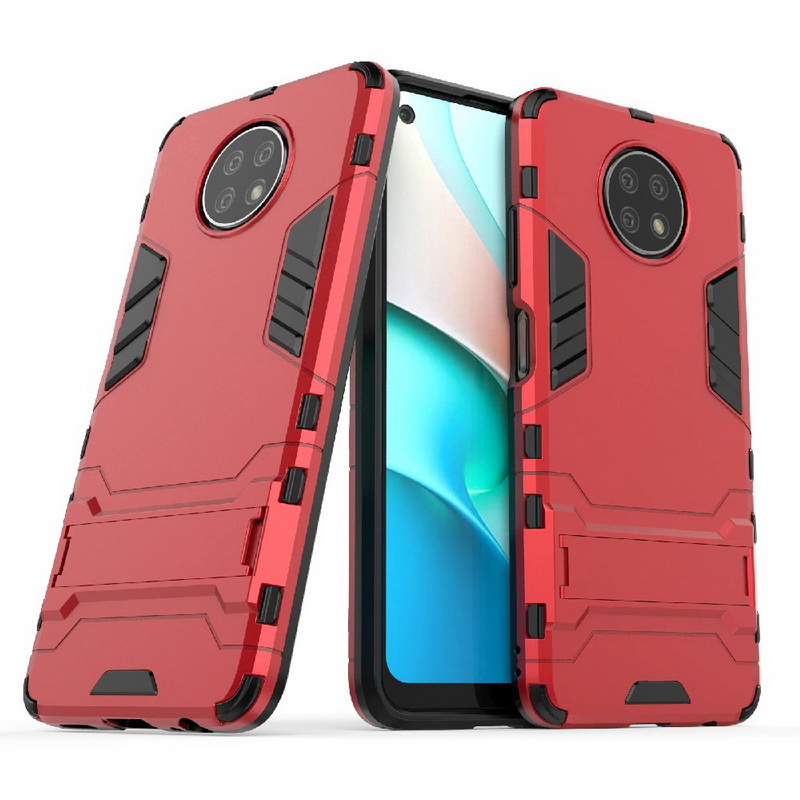 Case Redmi Note 9T 5G #เคสฝาหลังพลาสติก ไฮบริด TPU + Kickstand