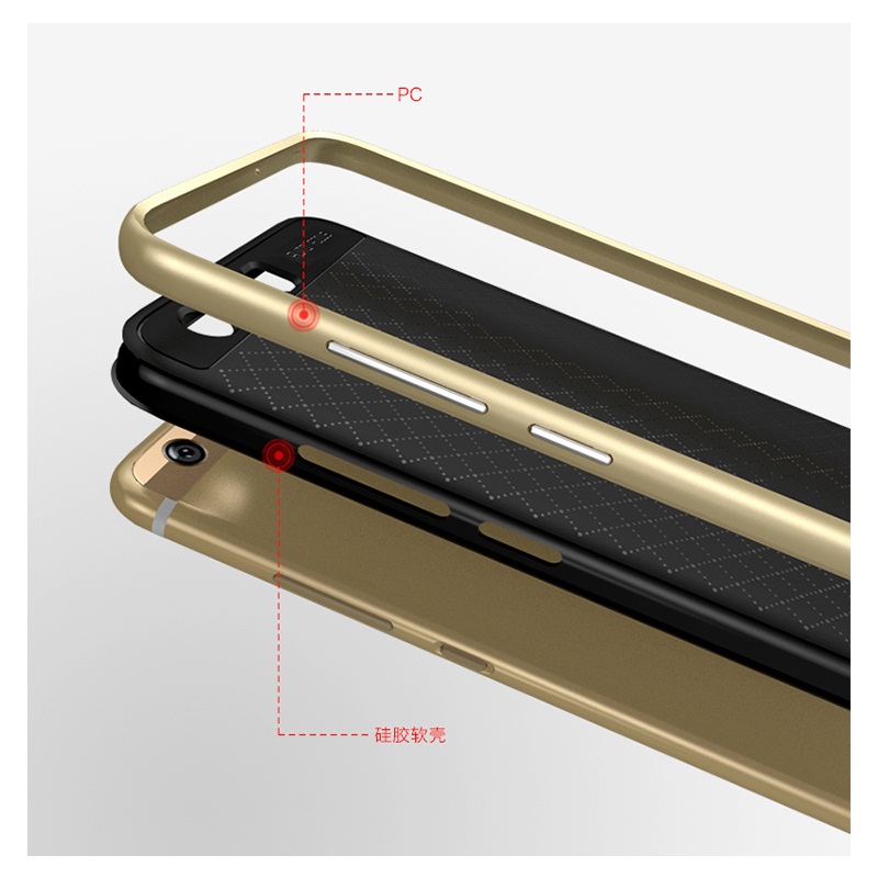 Case Huawei P10 Plus IPAKY PC Bumper + ไฮบริด TPU