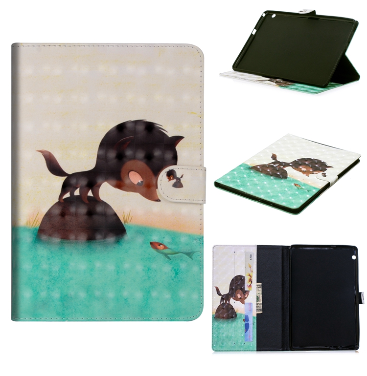 เคส Huawei MediaPad T3 10 #เคสฝาพับหนัง PU พิมพ์ลวดลาย Pattern Printing Wallet Stand