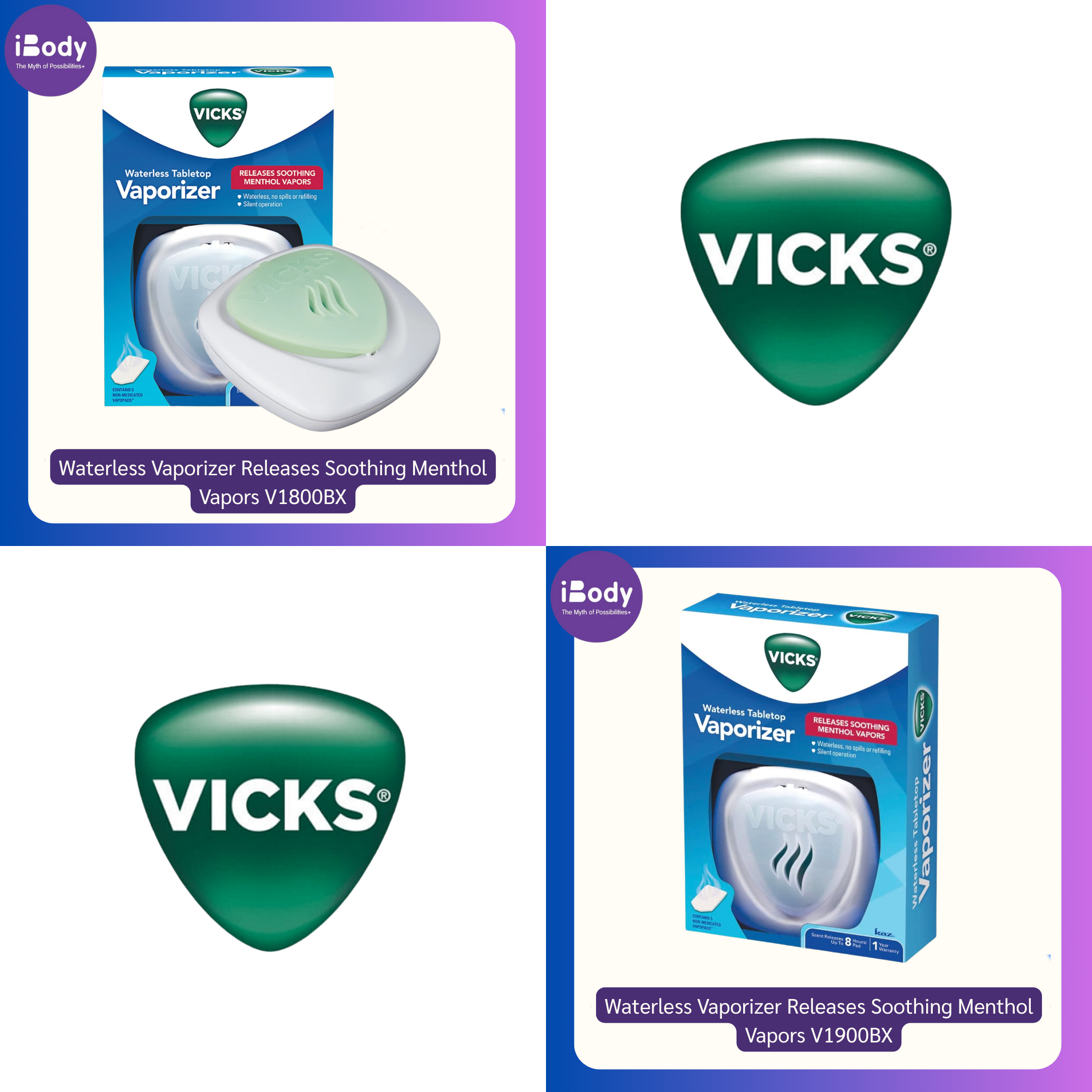 Vicks® Waterless Vaporizer Releases Soothing Menthol Vapors วิคส์ เครื่องทำไอระเหย