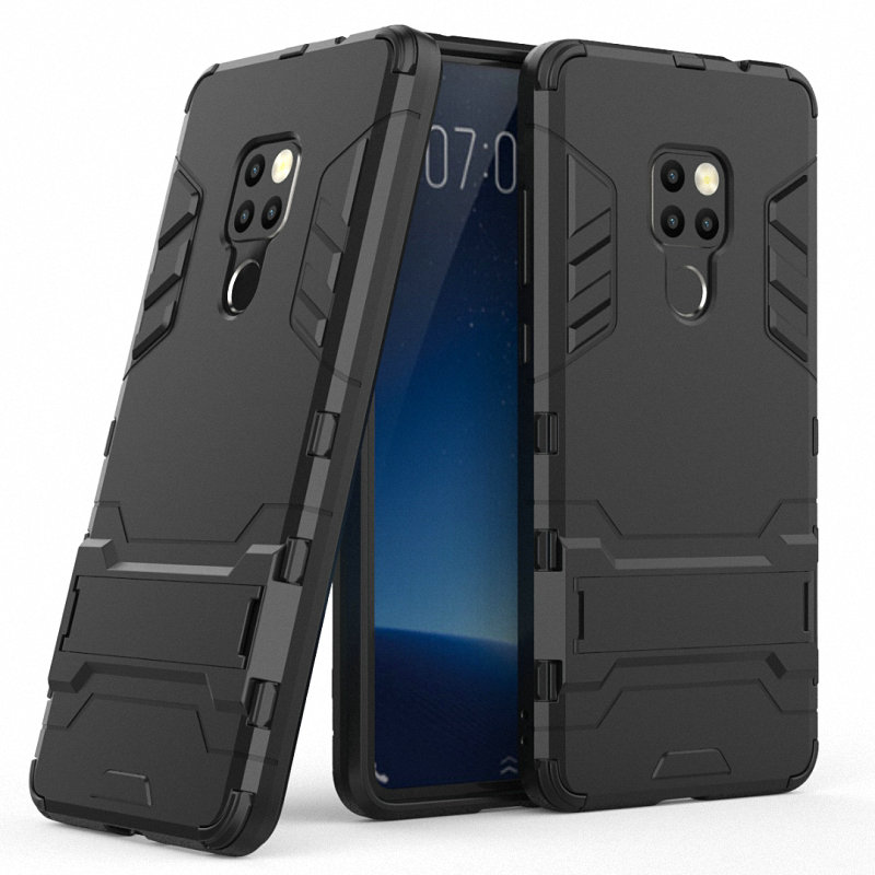 Case Huawei Mate 20 #เคสฝาหลังพลาสติก ไฮบริด TPU + Kickstand (สินค้าพร้อมส่ง)