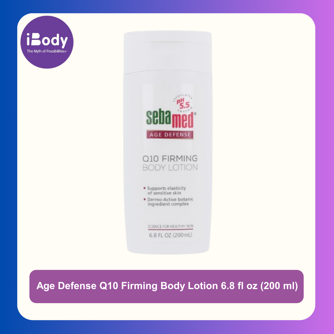 Sebamed® Age Defense Q10 Firming Body Lotion 6.8 fl oz (200 ml) ซีบาเมด ช่วยให้ผิวกระชับเต่งตึง เพิ่มความชุ่มชื้น ให้ผิวดูอ่อนเยาว์