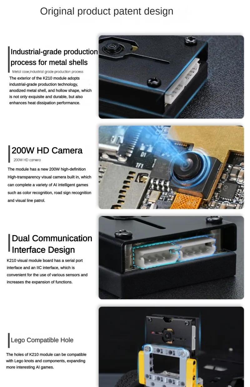 Vision Recognition โมดูล AI กล้องอัจฉริยะ Python Development Board