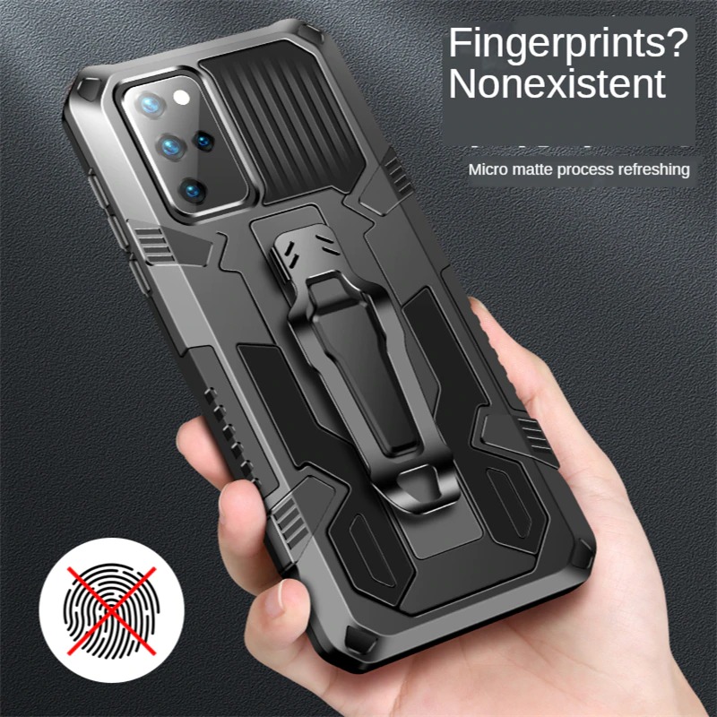 Case OPPO Reno 5 Pro 5G#เคสฝาหลังกันกระแทกมีคลิบหนีบ ไฮบริด พลาสติก+TPU Heavy Duty Rugged Hybrid