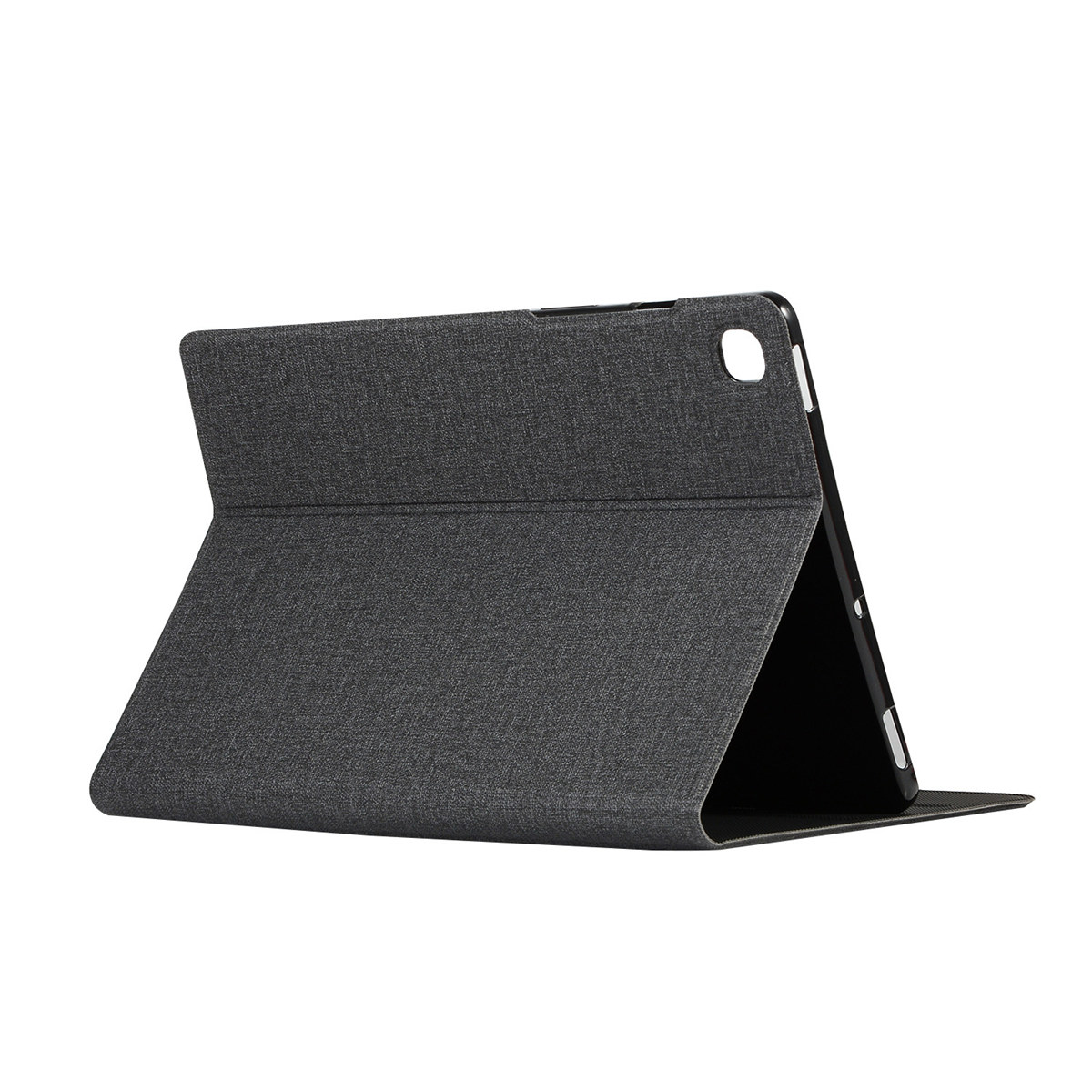 เคส Samsung Galaxy Tab S6 Lite 10.4 SM-P610 SM-P615 SM-P617 #เคสฝาพับผิวเคลือบ Cloth Coated Leather Stand Flip
