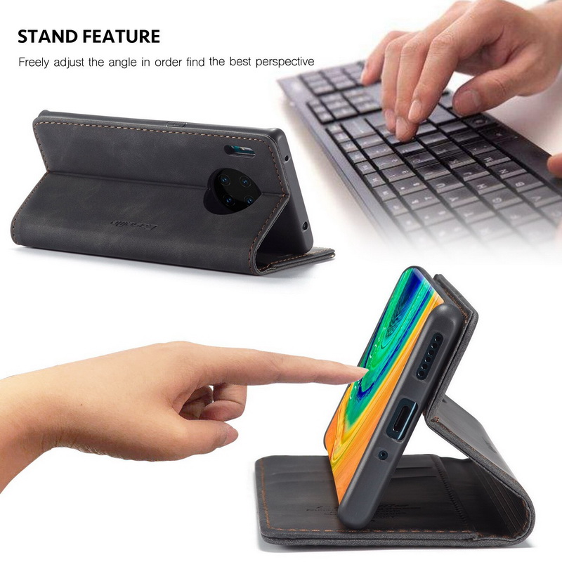 Case Huawei Mate 30 Pro #เคสฝาพับหนังกระเป๋าสตางค์ CASEME Auto-absorbed Leather Wallet