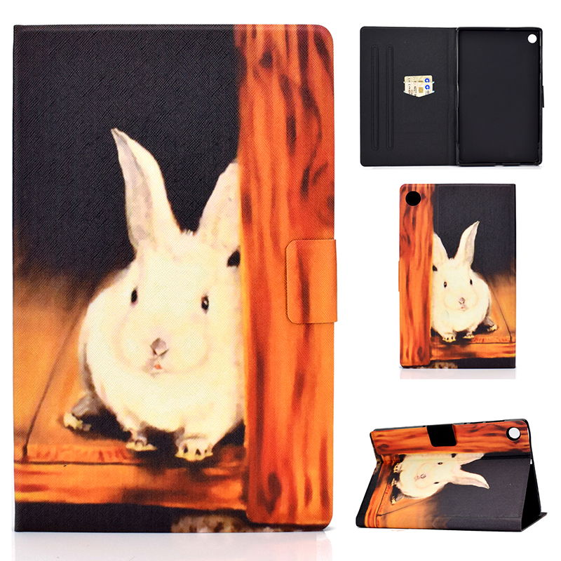 เคส Huawei MatePad T8 8 นิ้ว #เคสฝาพับพิมพ์ลายหนัง PU พร้อมที่เก็บการ์ด Pattern Printing PU Leather Tablet Stand Case with Card Storage