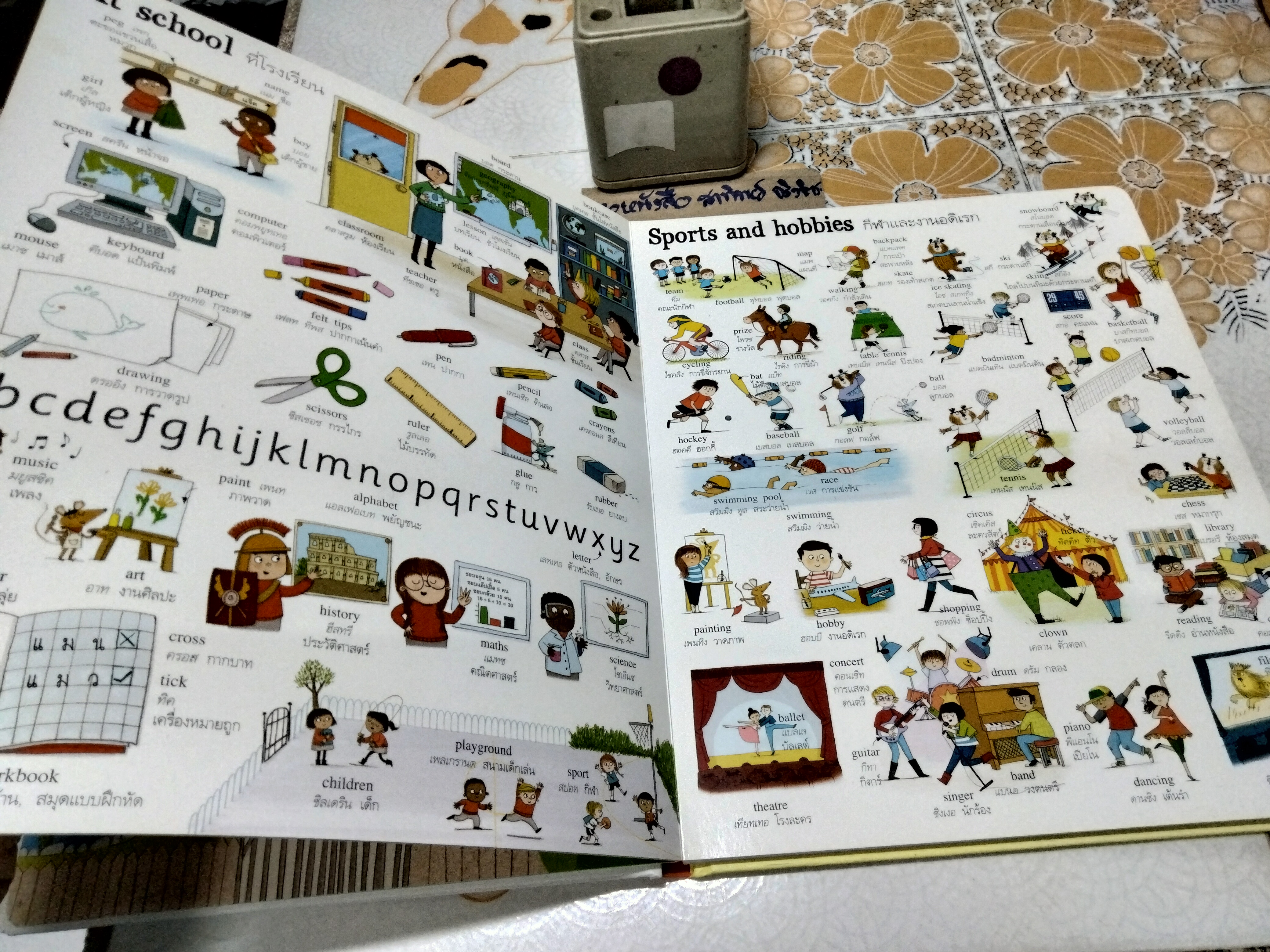 พจนานุกรมภาพ อังกฤษ-ไทย สำหรับคุณหนู ผู้แต่ง ไมรี แมคคินนอน, เคทไฮนด์ลีย์ สำนักพิมพ์ แพรวเพื่อนเด็ก พิมพ์ครั้งที่ 3/2561