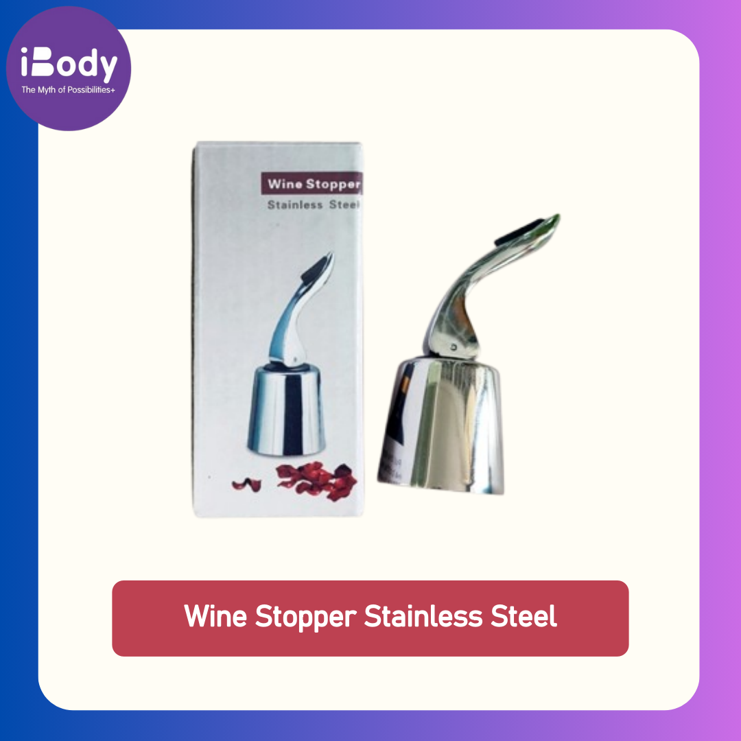 (Sunwuun) Wine Stopper Stainless Steel จุกขวดไวน์ จุกไวน์สูญญากาศ จุกขวดไวน์สแตนเลส ใช้ซ้ำได้