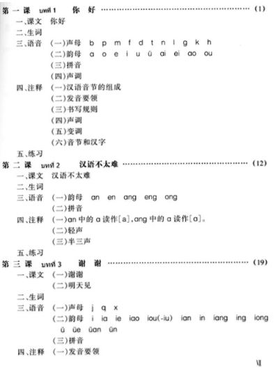 แบบเรียนภาษาจีน Hanyu Jiaocheng (ฉบับแปลภาษาไทย) เล่ม 1 汉语教程泰文注释本1
