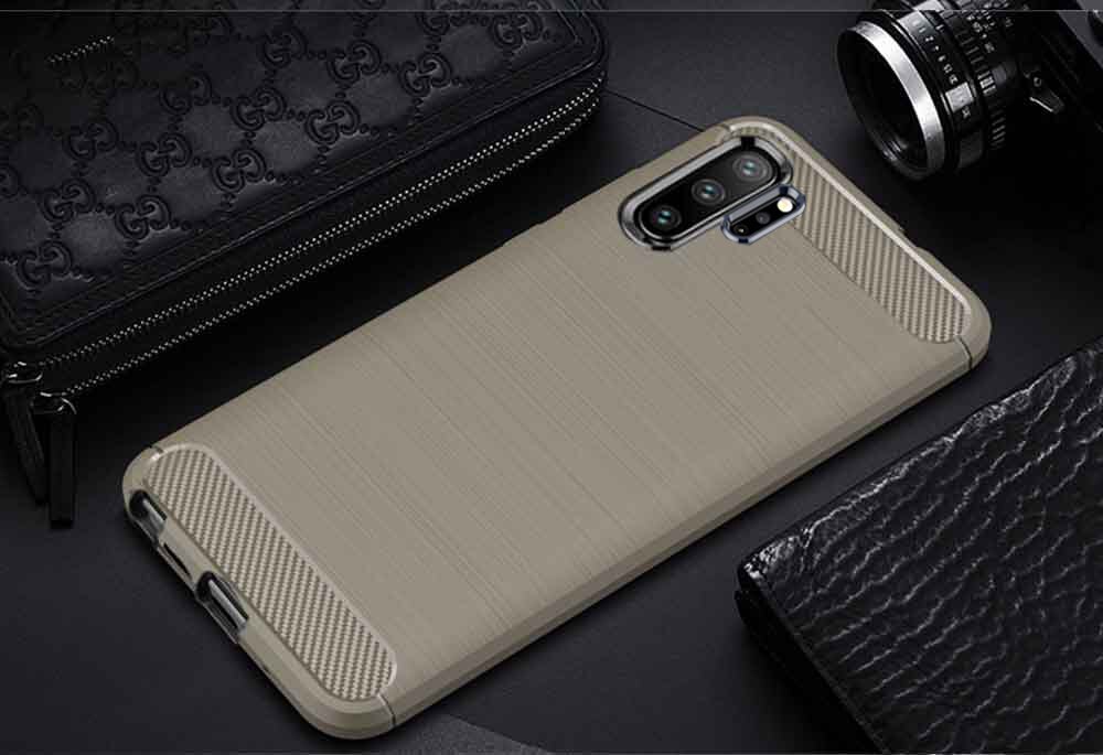 เคส Samsung Galaxy Note 10+ #เคสคาร์บอนไฟเบอร์ ผิวขัดแปรง Brushered TPU Back Case