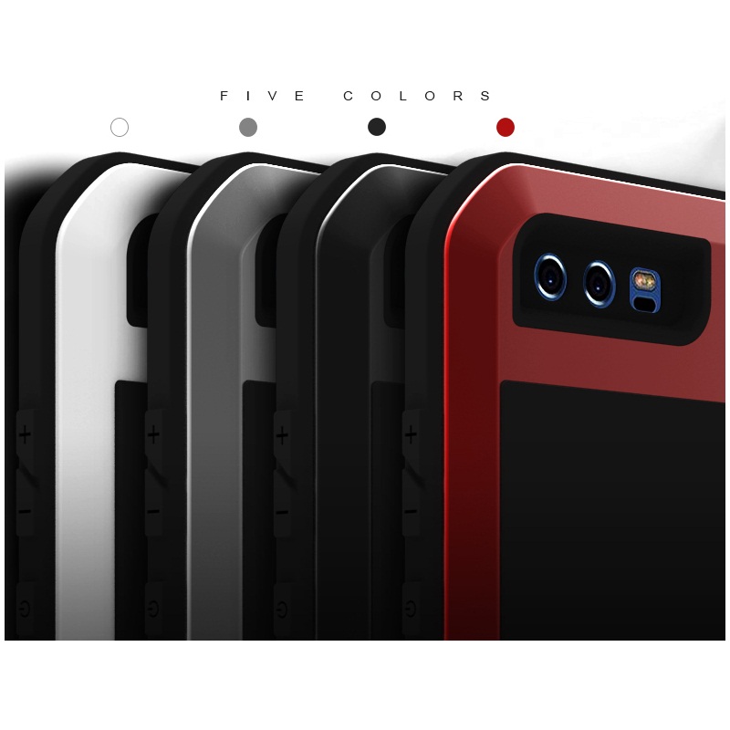 Case Huawei P10 Plus #เคสโทรศัพท์ LOVE MEI แข็งแรงทนทาน (โลหะ-ซิลิโคน-กระจกนิรภัย)