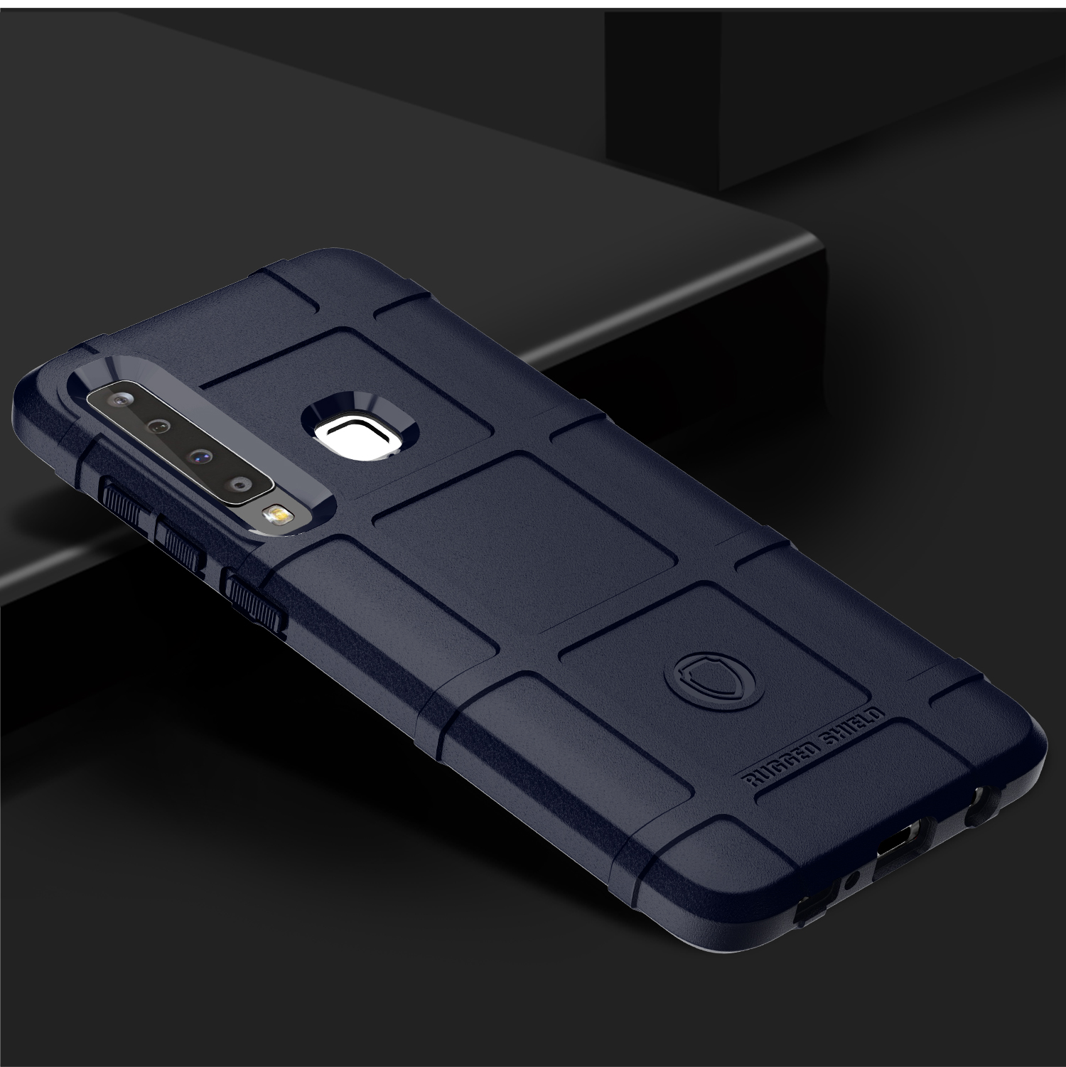 Case Samsung Galaxy A9 (2018) #เคสฝาหลัง Rugged Shield Series Soft Silicone Shock Absorption Matte กันกระแทก