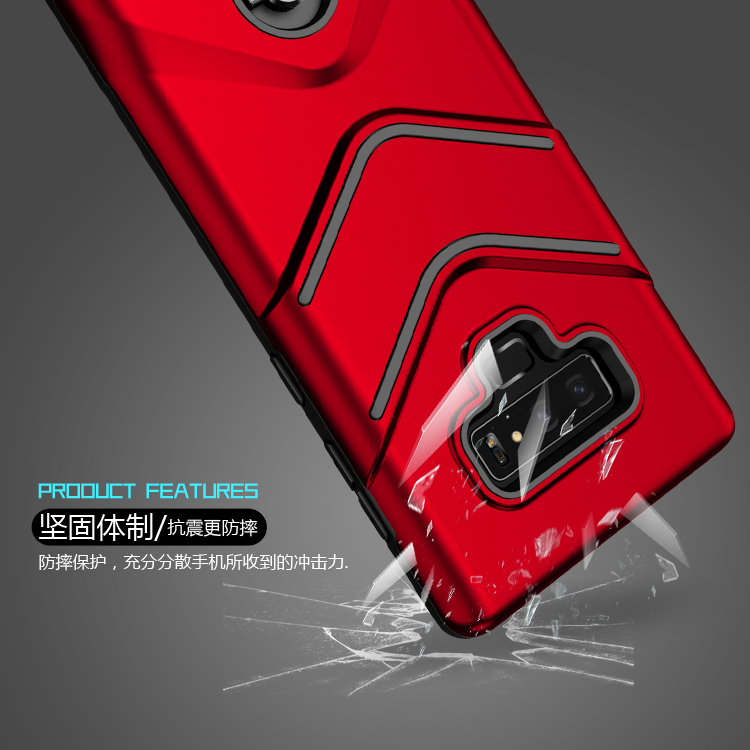 เคส Samsung Galaxy Note 9 #เคสฝาหลัง TPU + PC Hybrid Case พร้อม Kickstand