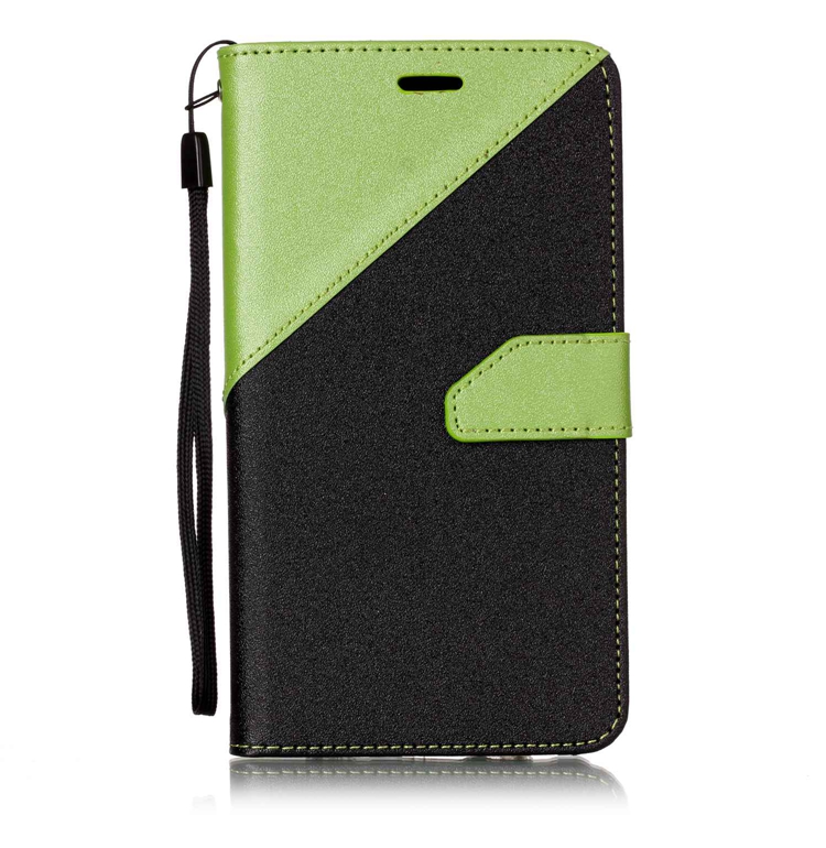 Case Asus Zenfone 3 Max ZC553KL #เคสฝาพับแบบกระเป๋าสตางค์หนัง PU สีทูโทน