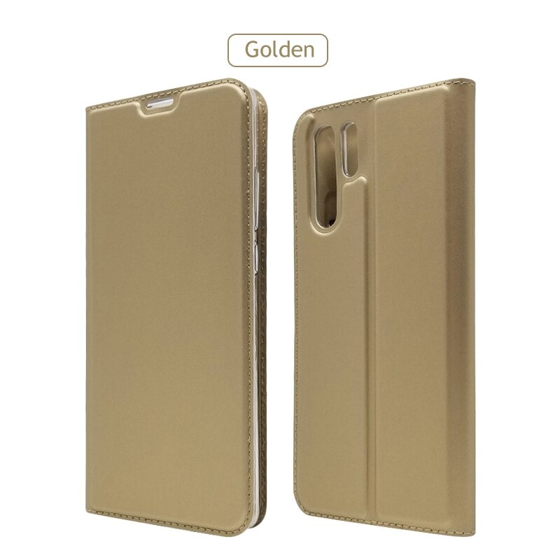 Case Huawei P30 Pro #เคสแบบฝาพับหนัง PU Magnetic Adsorption Stand Leather Card Holder
