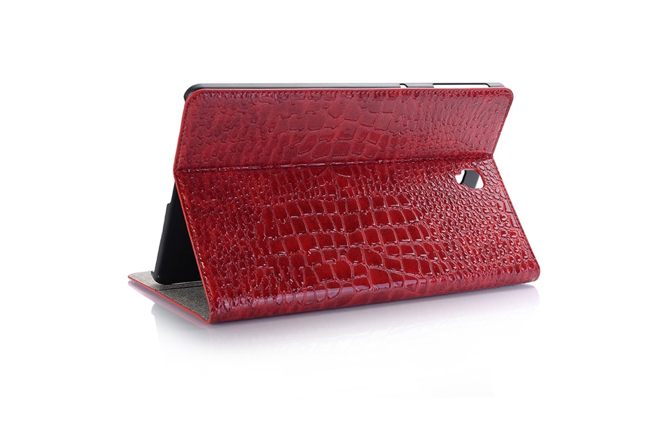 เคส Samsung Galaxy Tab S4 10.5 นิ้ว #เคสฝาพับแบบกระเป๋าสตางค์ลายผิวหนังจระเข้ Crocodile Texture