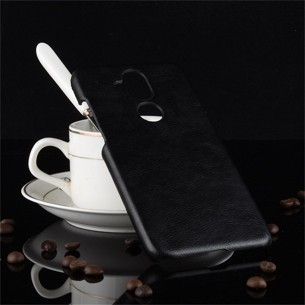 เคส Nokia 8.1 / X7 #เคสฝาหลังพลาสติกแข็งเคลือบหนัง PU ลายผิวลิ้นจี่ Litchi Skin Leather Coated