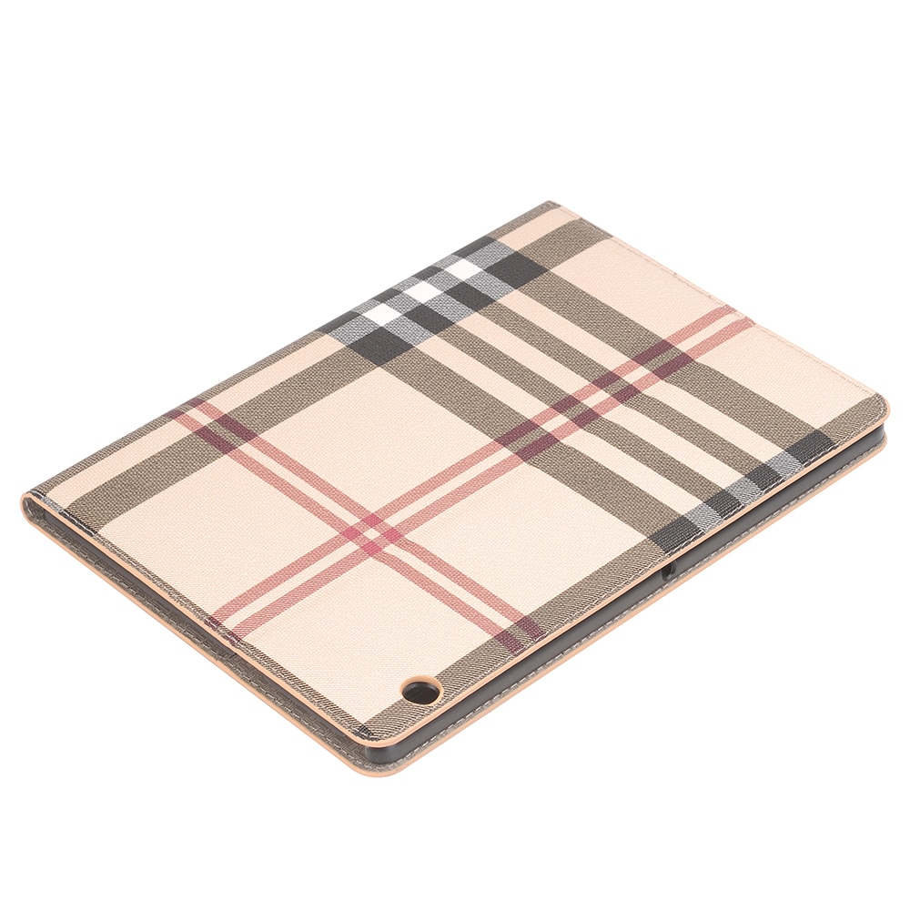Case Huawei MediaPad T5 10 #เคสฝาพับหนัง PU พิมพ์รูปแบบผ้าลายสก็อต สวยงามทันสมัย