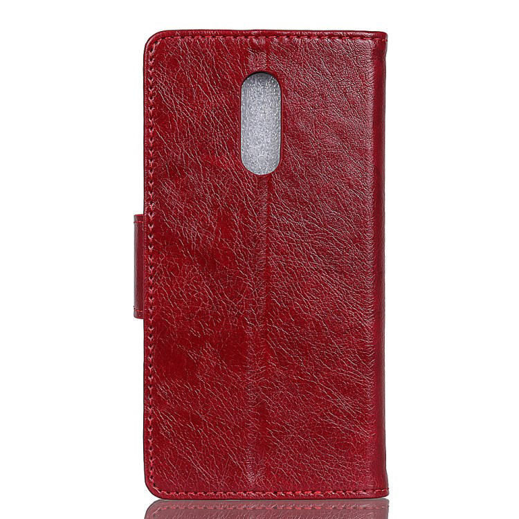 เคส Nokia 6.1 Plus / X6 (2018) #เคสฝาพับหนังแยกคุณภาพดีราคาถูก Textured Split Leather